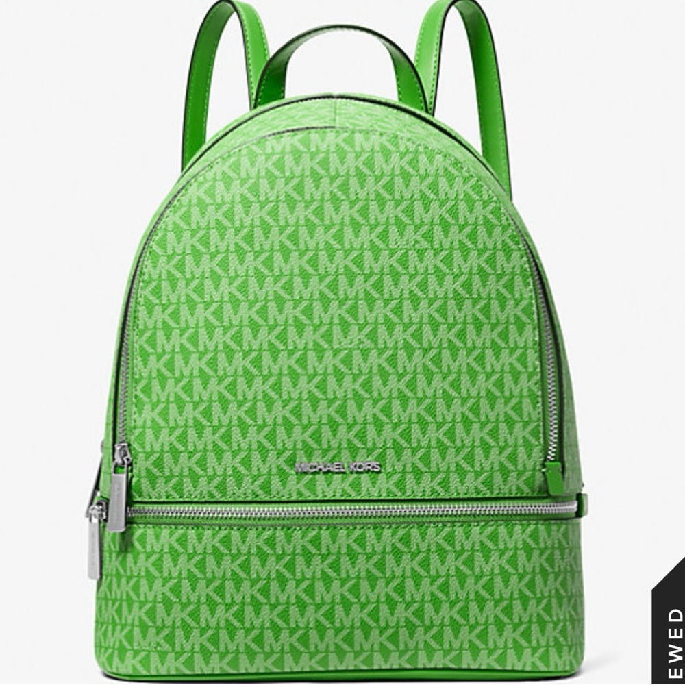 Michael Kors Green Backpack